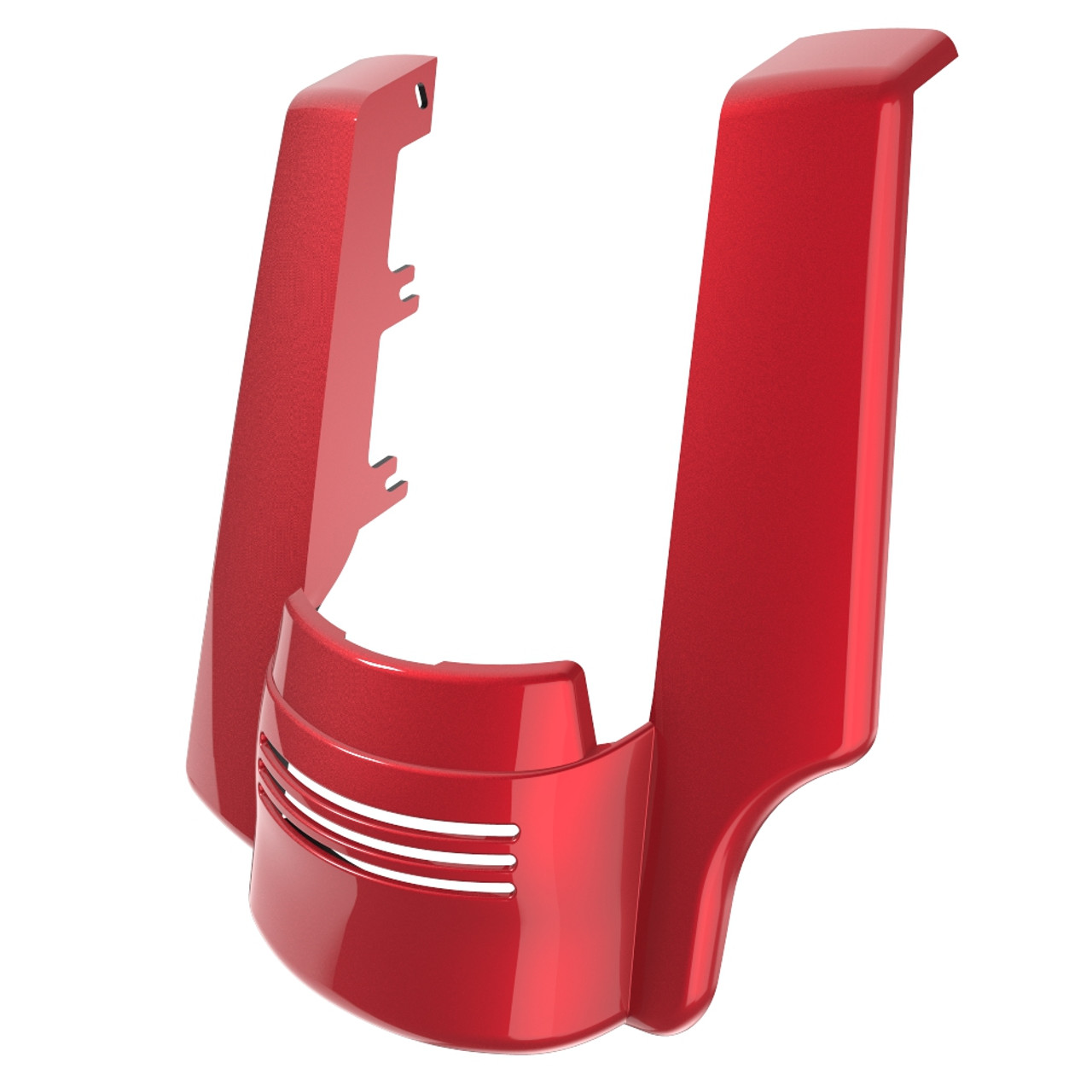 AdvanBlack Single Cutout Sunset Orange Stretched Rear Fender Extension For 2014+ Harley Davidson Touring Models