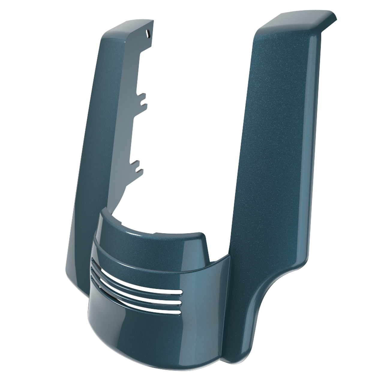 Advanblack Single Cutout Spruce Stretched Rear Fender Extension For 2014+ Harley Davidson Touring Models