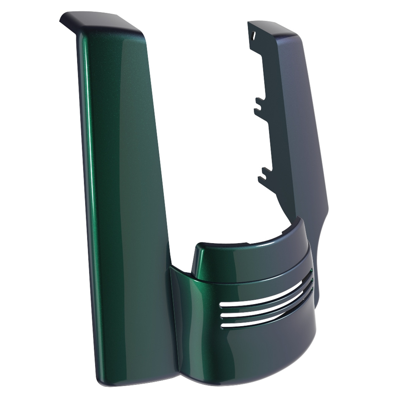 Advanblack Single Cutout Snake Venom Stretched Rear Fender Extension For 2014+ Harley Davidson Touring Models