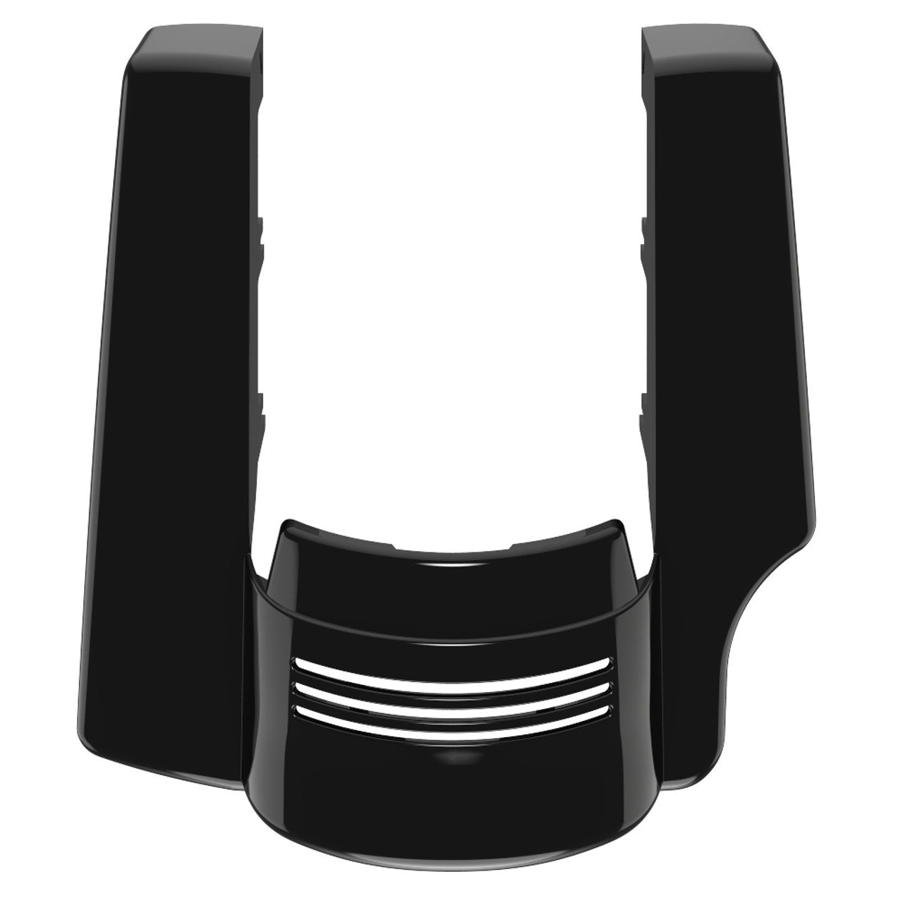 AdvanBlack Single Cutout  Vivid Black Stretched Rear Fender Extension For 2014+ Harley Davidson Touring Models-Vivid Black