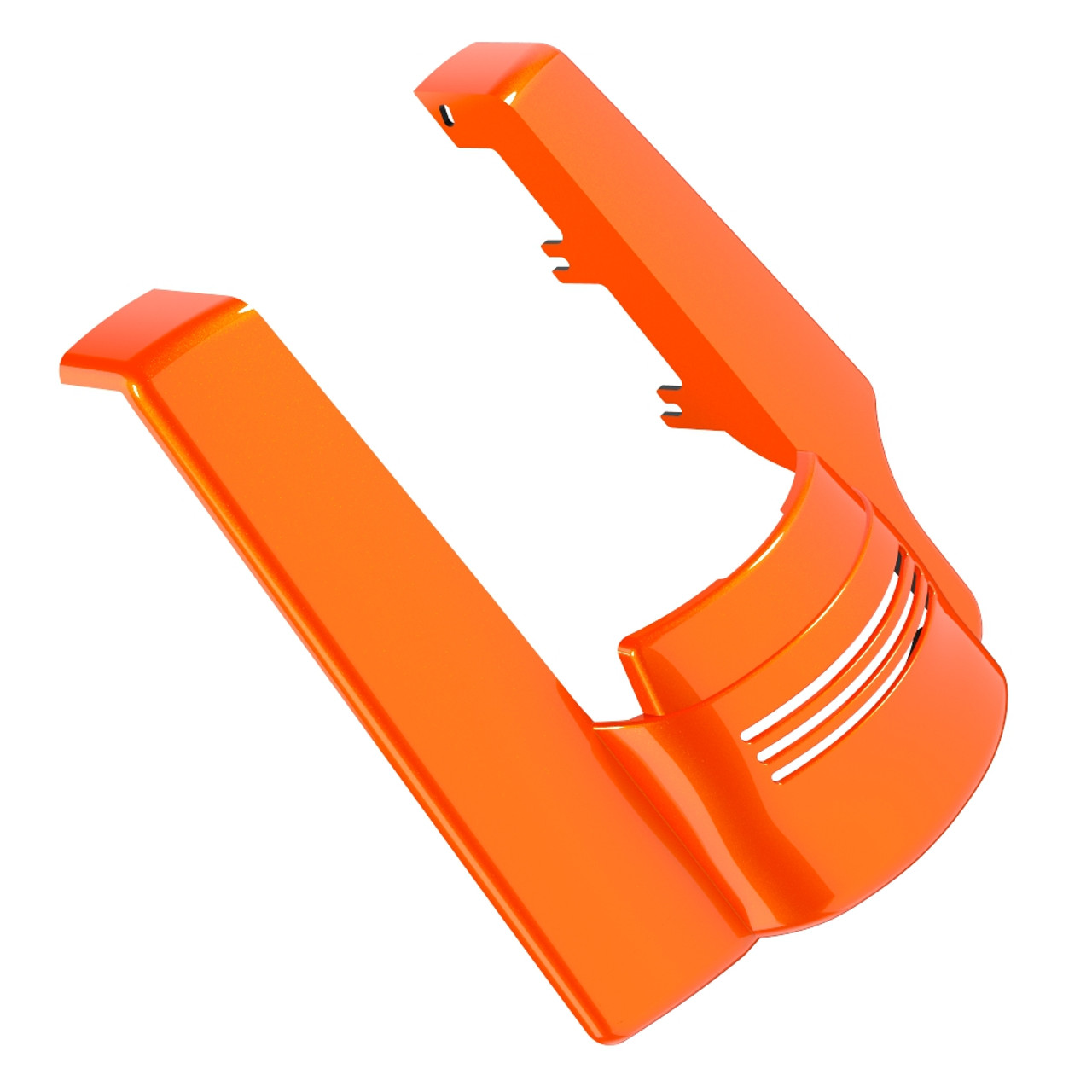 Wicked Orange Pearl Single Cutout Stretched Rear Fender Extension For 2014+ Harley Davidson Touring Models