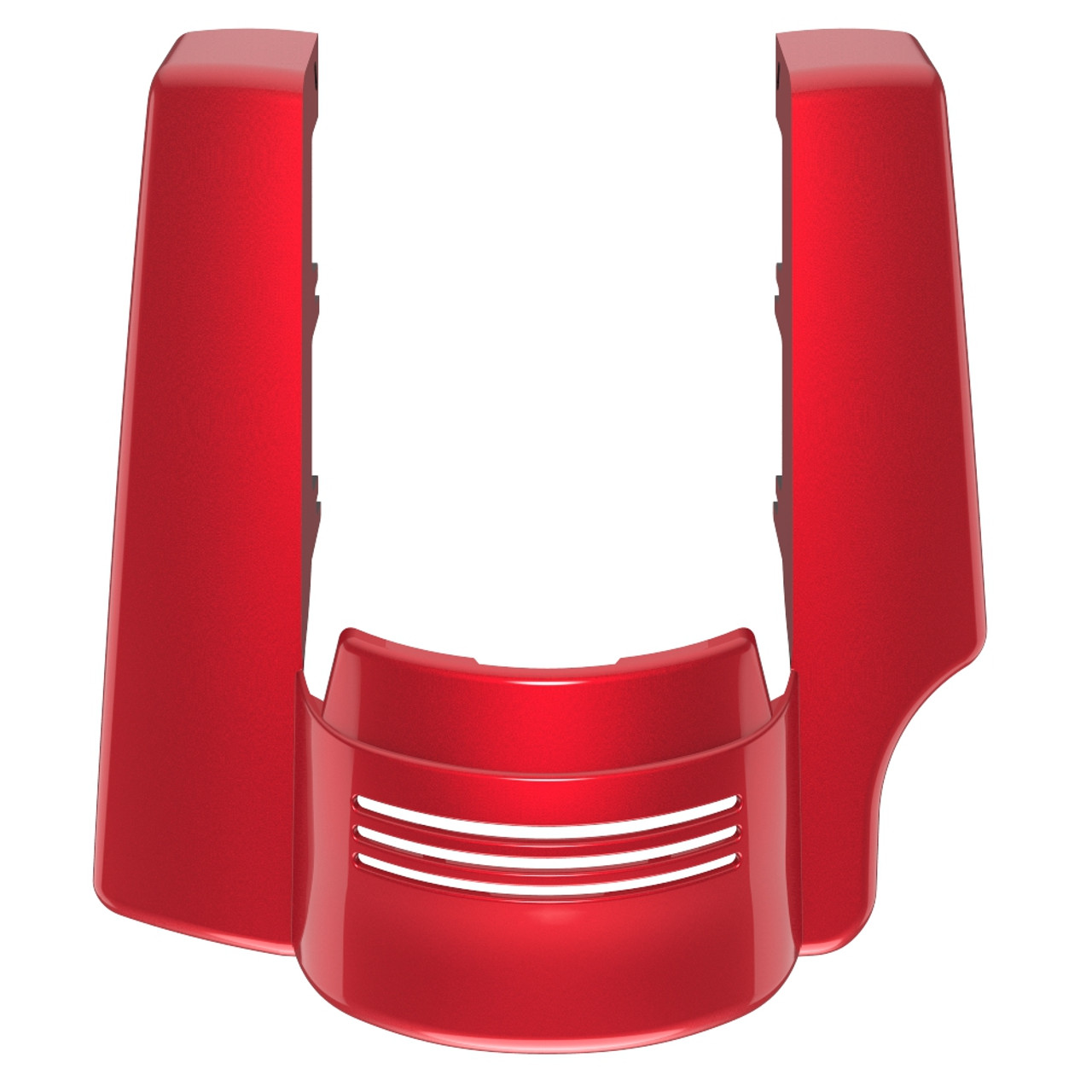 AdvanBlack Single Cutout Wicked Red Stretched Rear Fender Extension For 2014+ Harley Davidson Touring Models