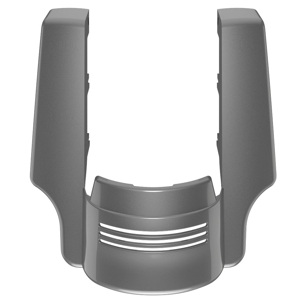 Advanblack Dual Cutout Charcoal Pearl Stretched Rear Fender Extension For 2014+ Harley Davidson Touring