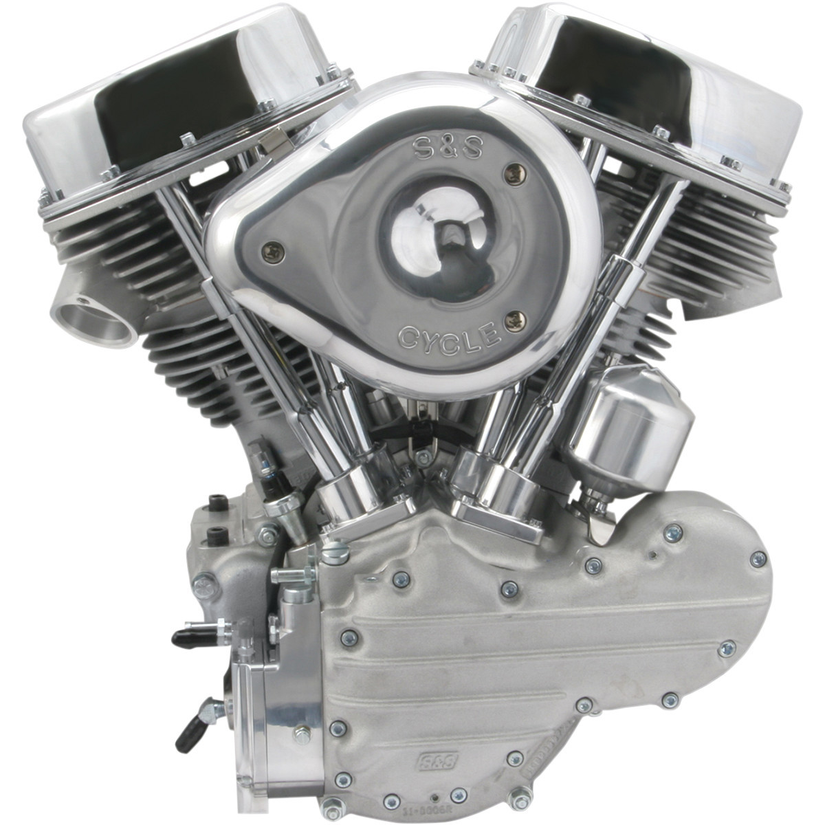 S&S Cycle #106-0821 - P-93 Complete Engine - Natural/Silver - Custom Chassis