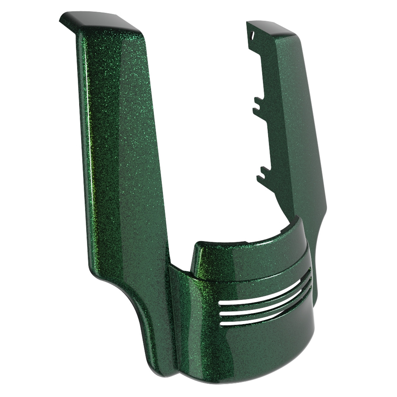 Advanblack Dual Cutout Hard Candy Chameleon Stretched Rear Fender Extension For 2014+ Harley Davidson Touring Models