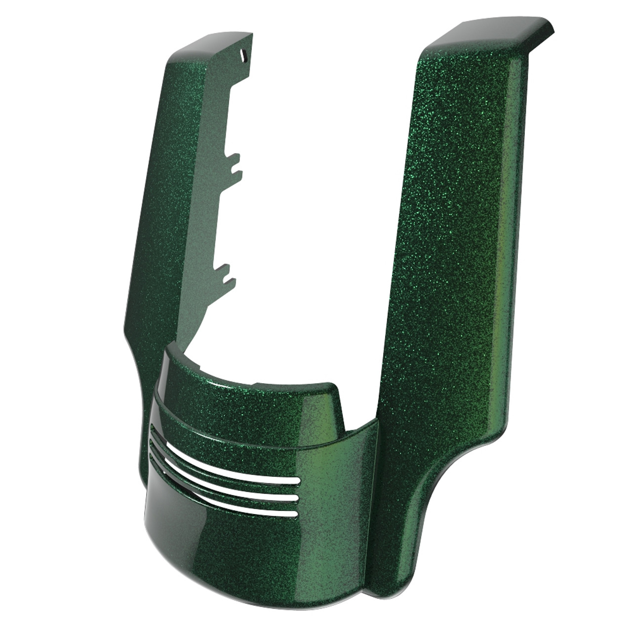 Advanblack Dual Cutout Hard Candy Chameleon Stretched Rear Fender Extension For 2014+ Harley Davidson Touring Models