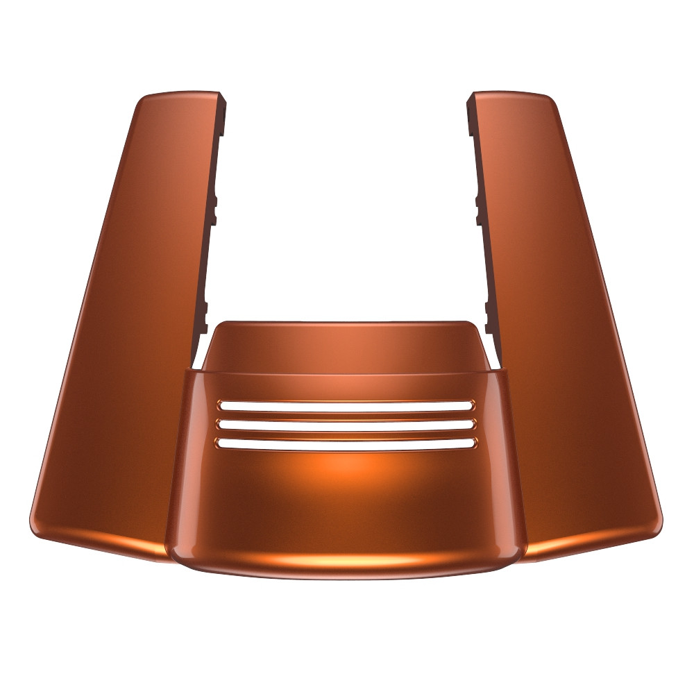 Advanblack No Cutout Scorched Orange Stretched Rear Fender Extension For 2014+ Harley Davidson Touring Models