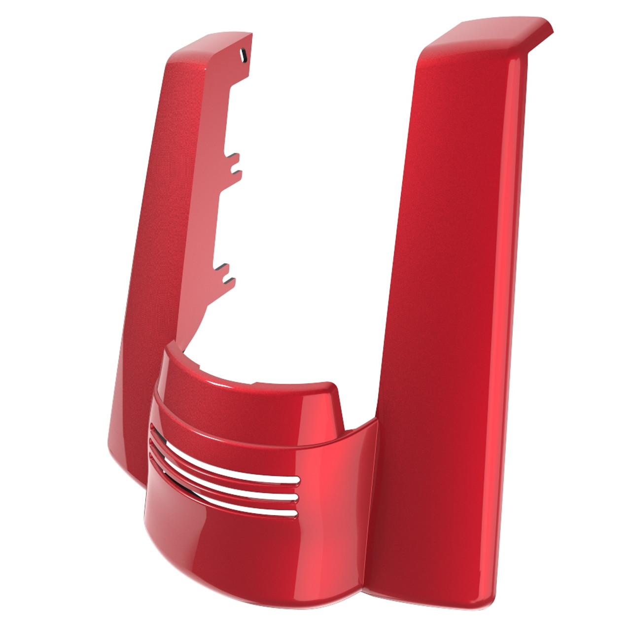 AdvanBlack No Cutout Wicked Red Stretched Rear Fender Extension For 2014+ Harley Davidson Touring Models