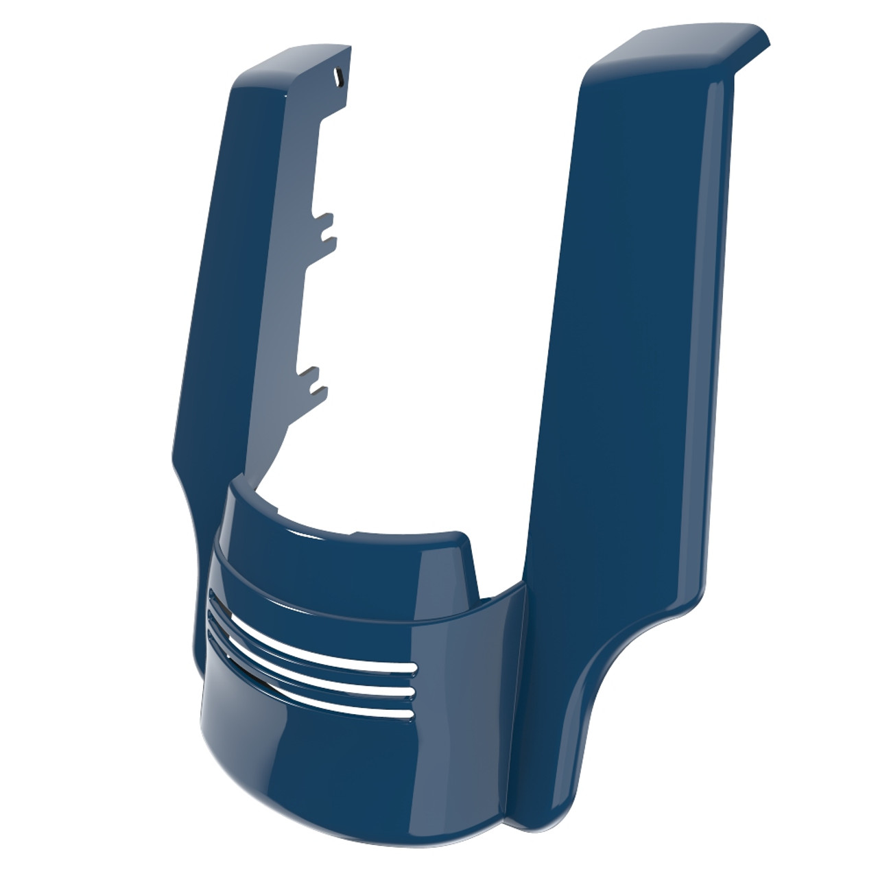 Advanblack Dual Cutout Reef Blue Stretched Rear Fender Extension For 2014+ Harley Davidson Touring Models