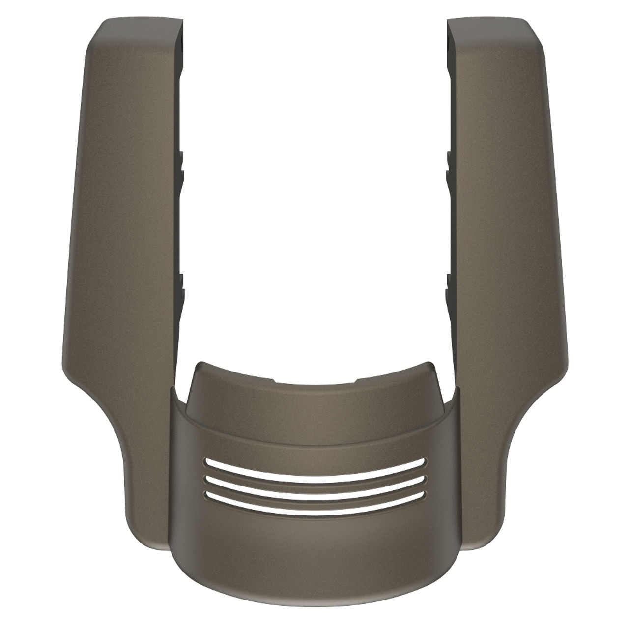 AdvanBlack Dual Cutout River Rock Gray Denim Stretched Rear Fender Extension For 2014+ Harley Davidson Touring Models