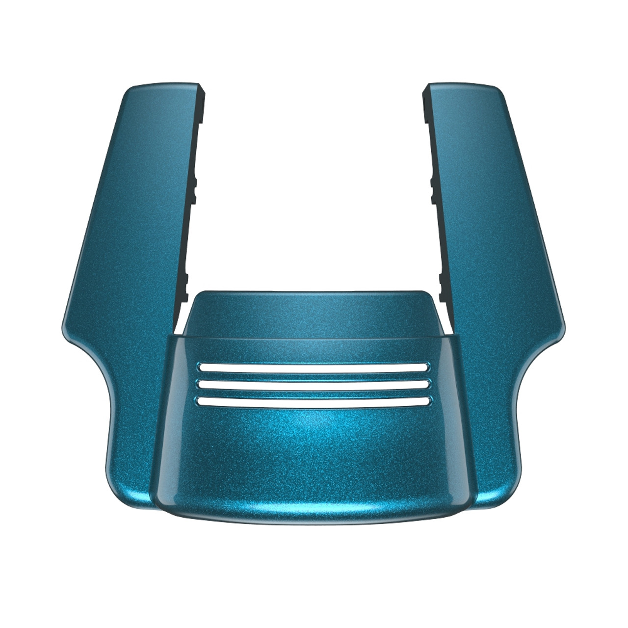 Advanblack Dual Cutout Tahitian Teal Stretched Rear Fender Extension For 2014+ Harley Davidson Touring Models