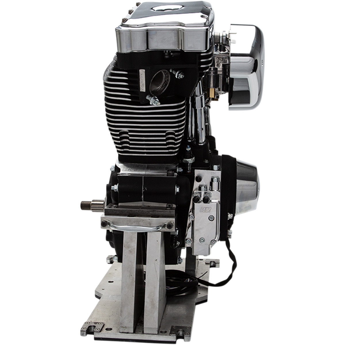 S&S Cycle #31-9150 - V80R Series Engine - Black - Custom Chassis | Evolution Big Twin