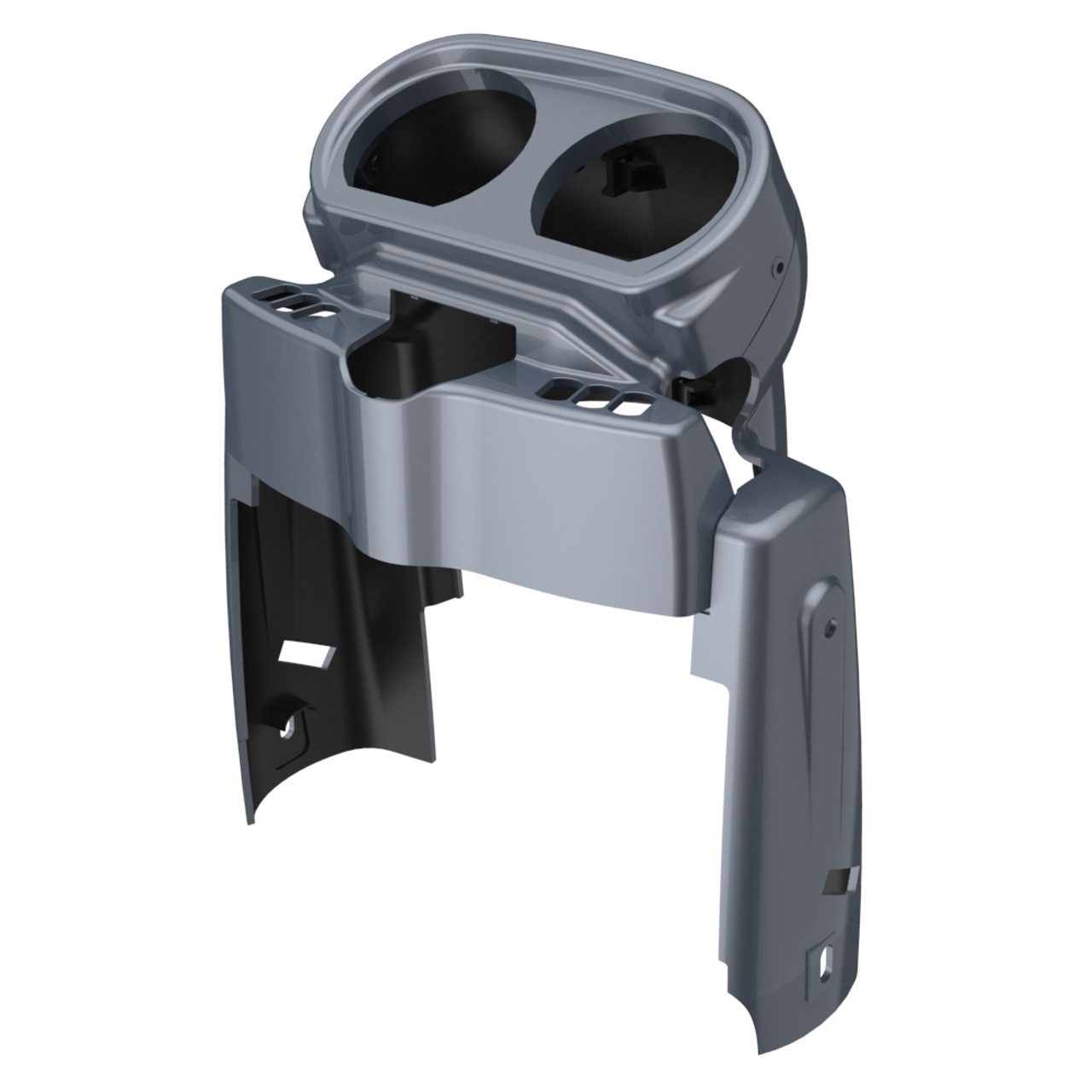 Advanblack Gauntlet Gray Metallic Gauge Cluster Cover for Harley Road Glide 2015up