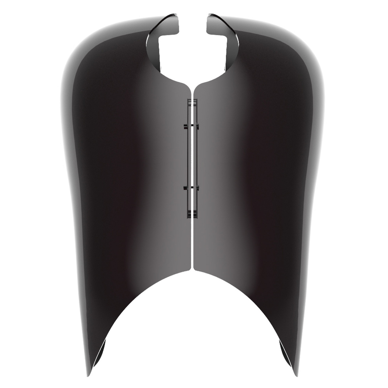 Advanblack Blackened Cayenne Extended Stretched Tank Cover for Harley 2008-2020 Street Glide & Road Glide