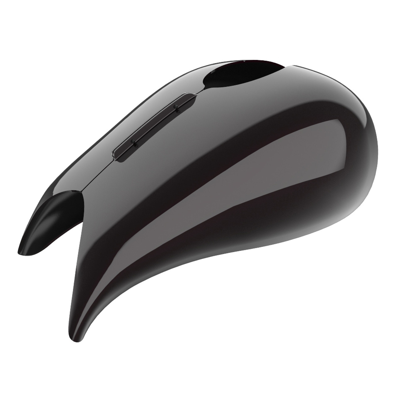 Advanblack Blackened Cayenne Extended Stretched Tank Cover for Harley 2008-2020 Street Glide & Road Glide
