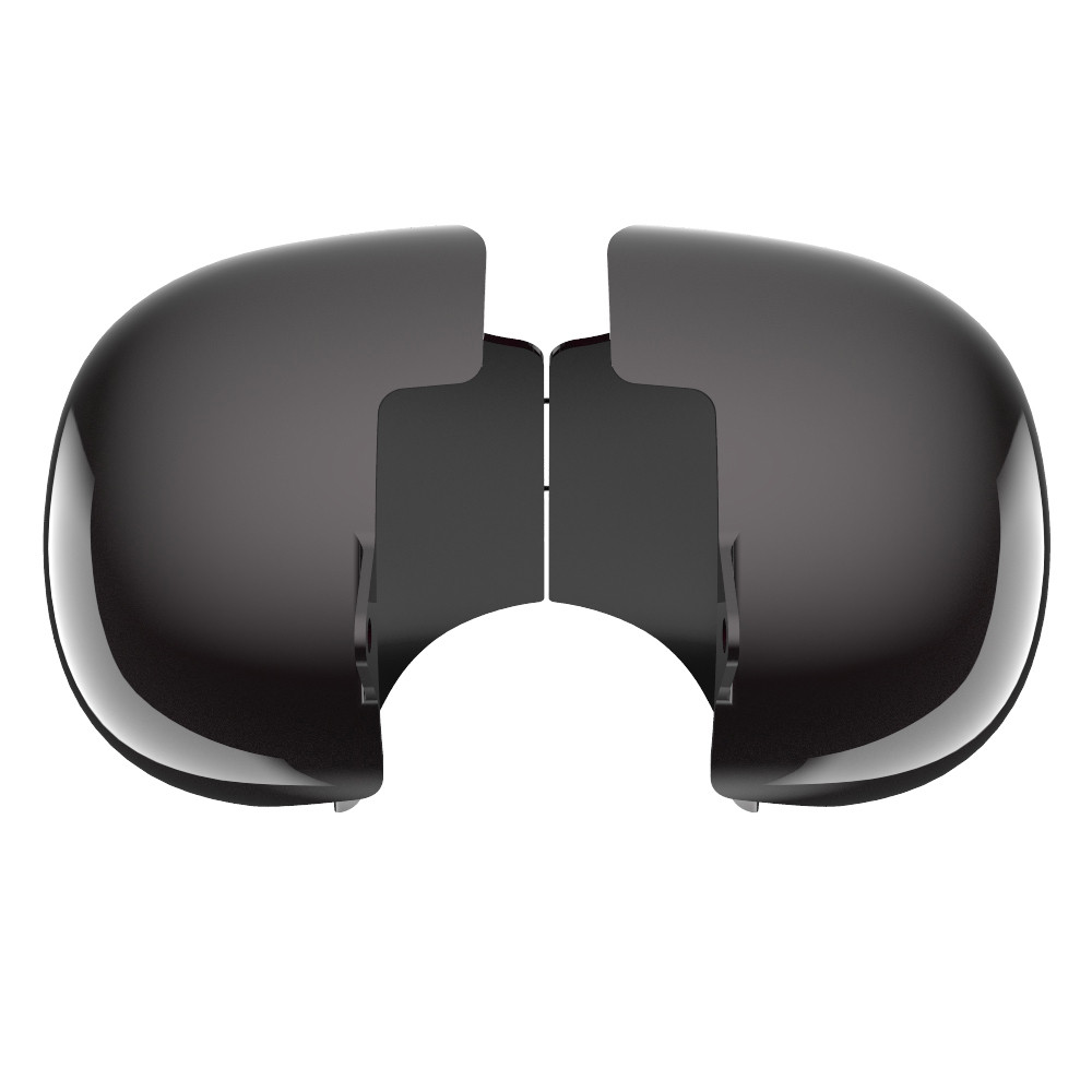 Advanblack Blackened Cayenne Extended Stretched Tank Cover for Harley 2008-2020 Street Glide & Road Glide