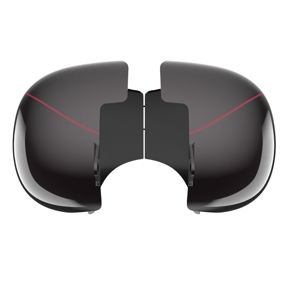 Advanblack Blackened Cayenne Extended Stretched Tank Cover for Harley 2008-2020 Street Glide & Road Glide