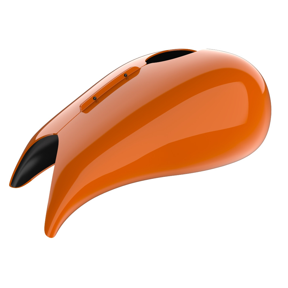Advanblack Baja Orange Extended Stretched Tank Cover for Harley 2008-2020 Street Glide & Road Glide