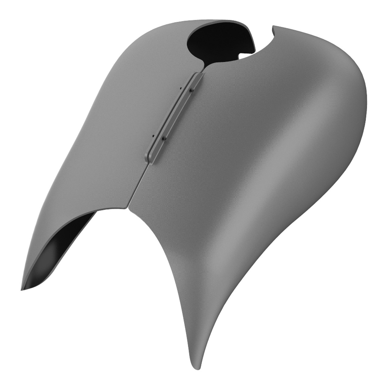 Advanblack Charcoal Denim Extended Stretched Tank Cover for Harley 2008-2020 Street Glide & Road Glide