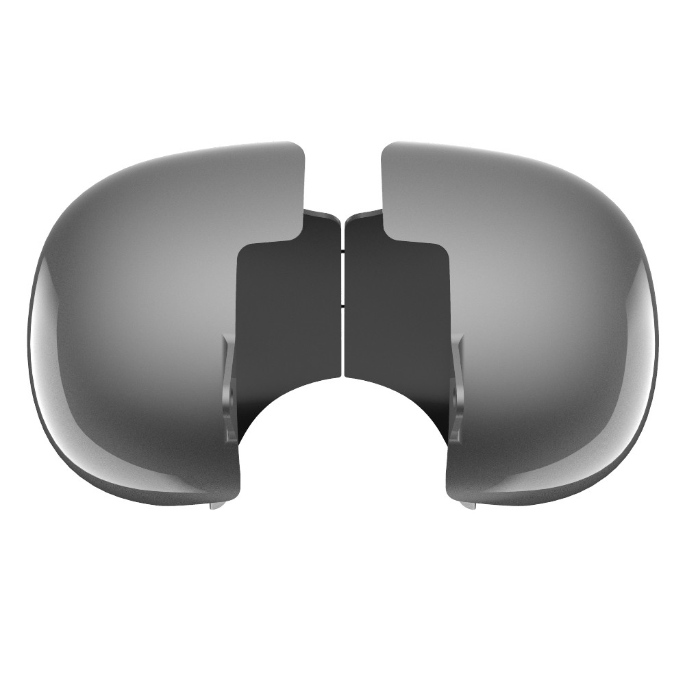 Advanblack Charcoal Pearl Extended Stretched Tank Cover for Harley 2008-2020 Street Glide & Road Glide