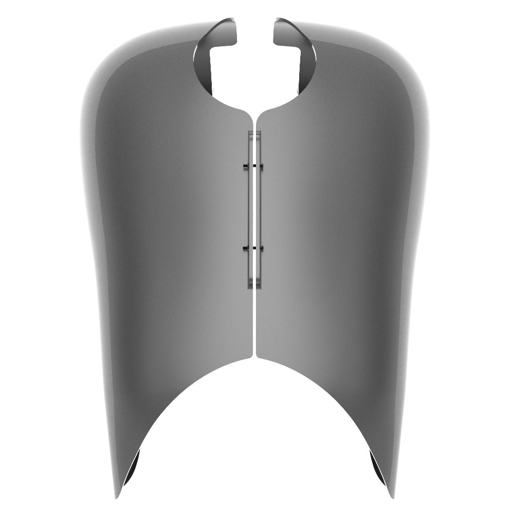 Advanblack Charcoal Pearl Extended Stretched Tank Cover for Harley 2008-2020 Street Glide & Road Glide