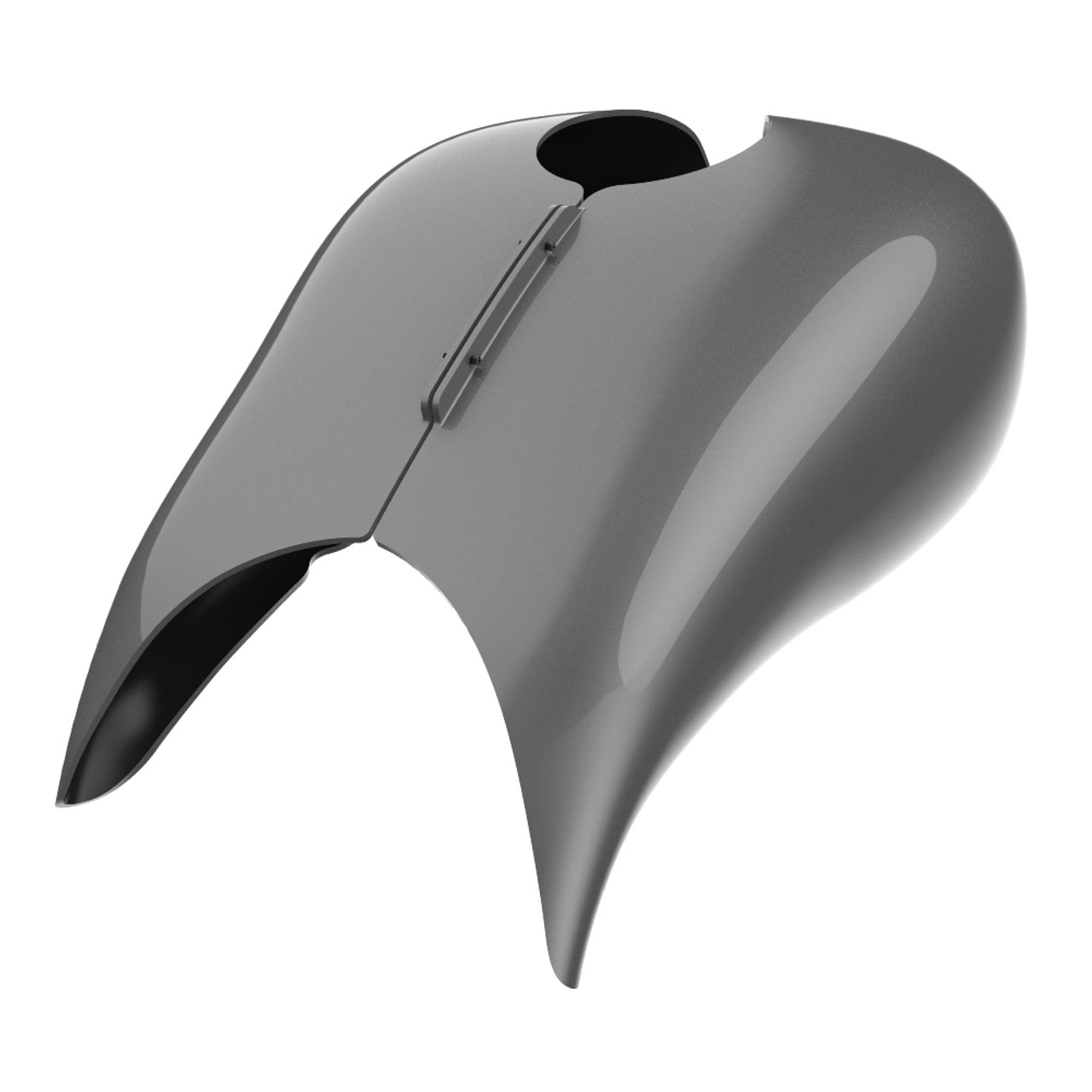 Advanblack Charcoal Pearl Extended Stretched Tank Cover for Harley 2008-2020 Street Glide & Road Glide