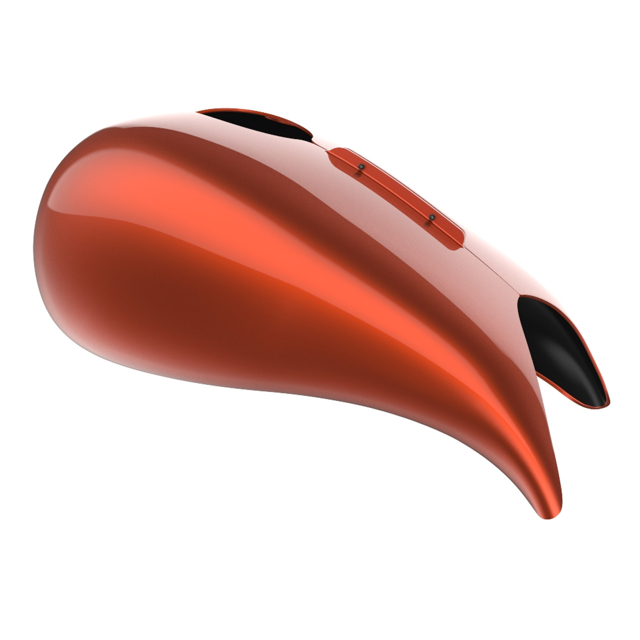 Advanblack Orange Lava Extended Stretched Tank Cover for Harley 2008-2020 Street Glide & Road Glide