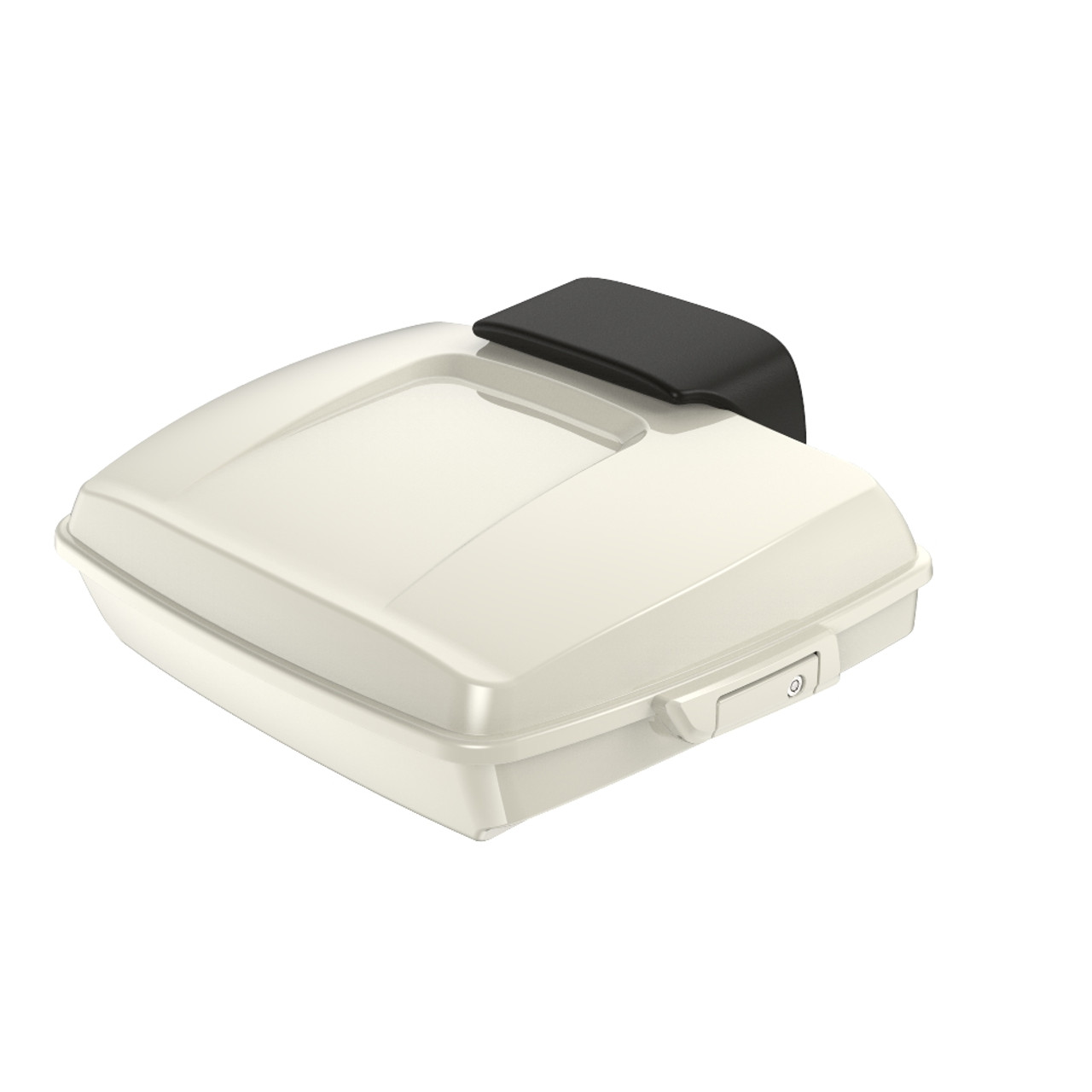 Birch White Razor Tour Pack Pad Luggage Trunk For '97-'23 Harley Touring