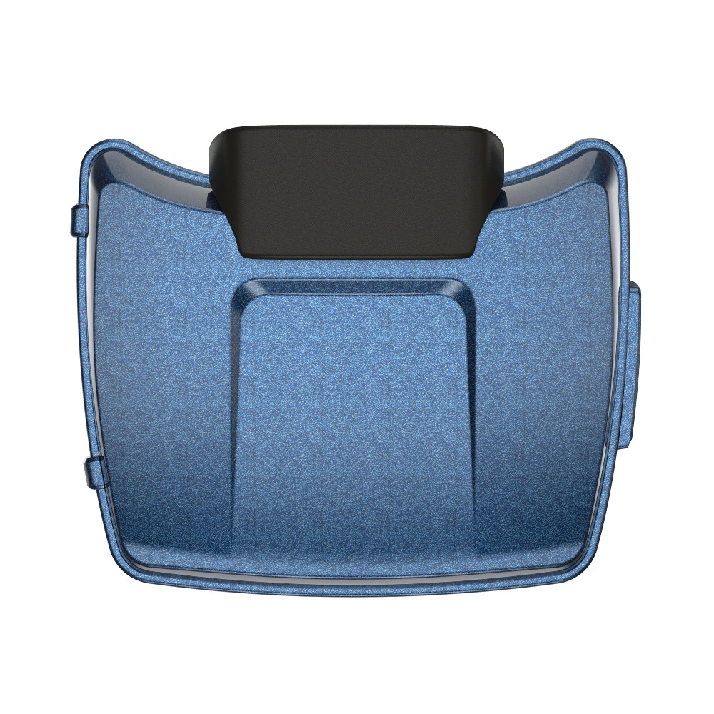 Cosmic Blue Pearl Razor Tour Pack Pad Luggage Trunk For '97-'23 Harley Touring