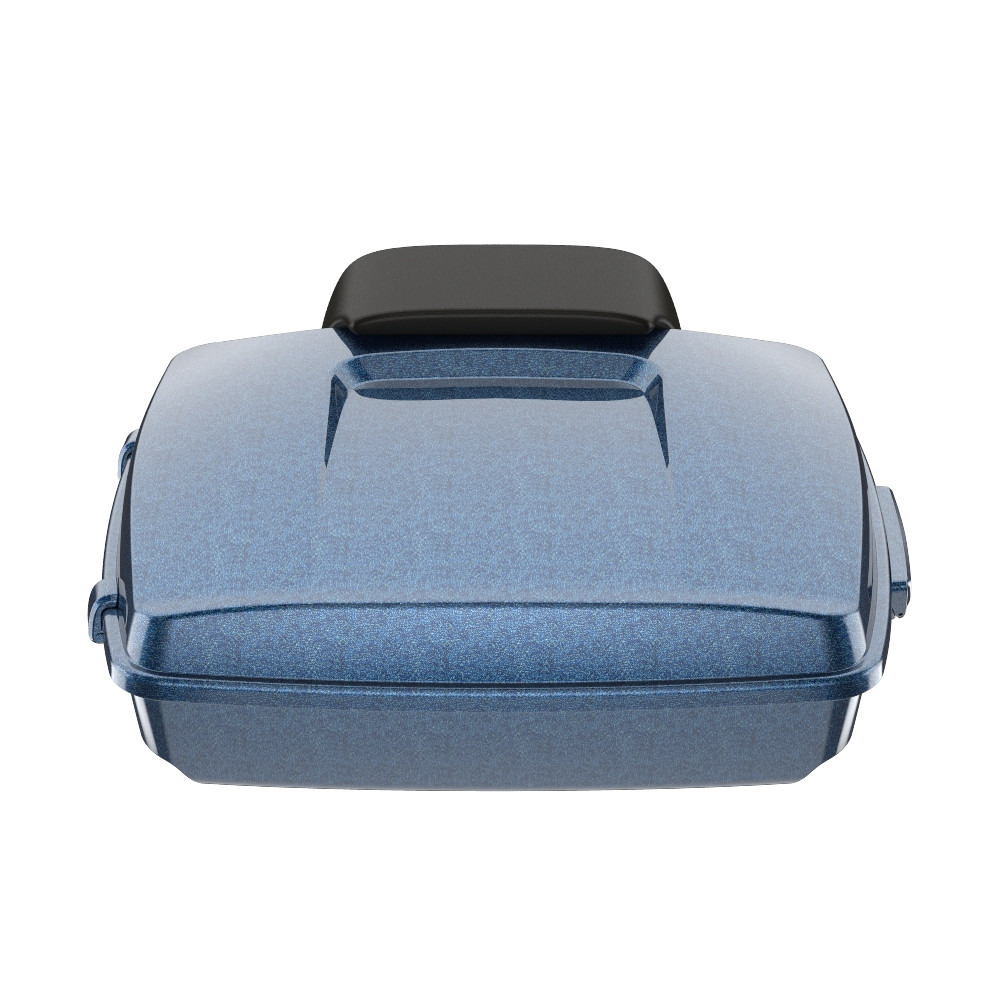 Cosmic Blue Pearl Razor Tour Pack Pad Luggage Trunk For '97-'23 Harley Touring