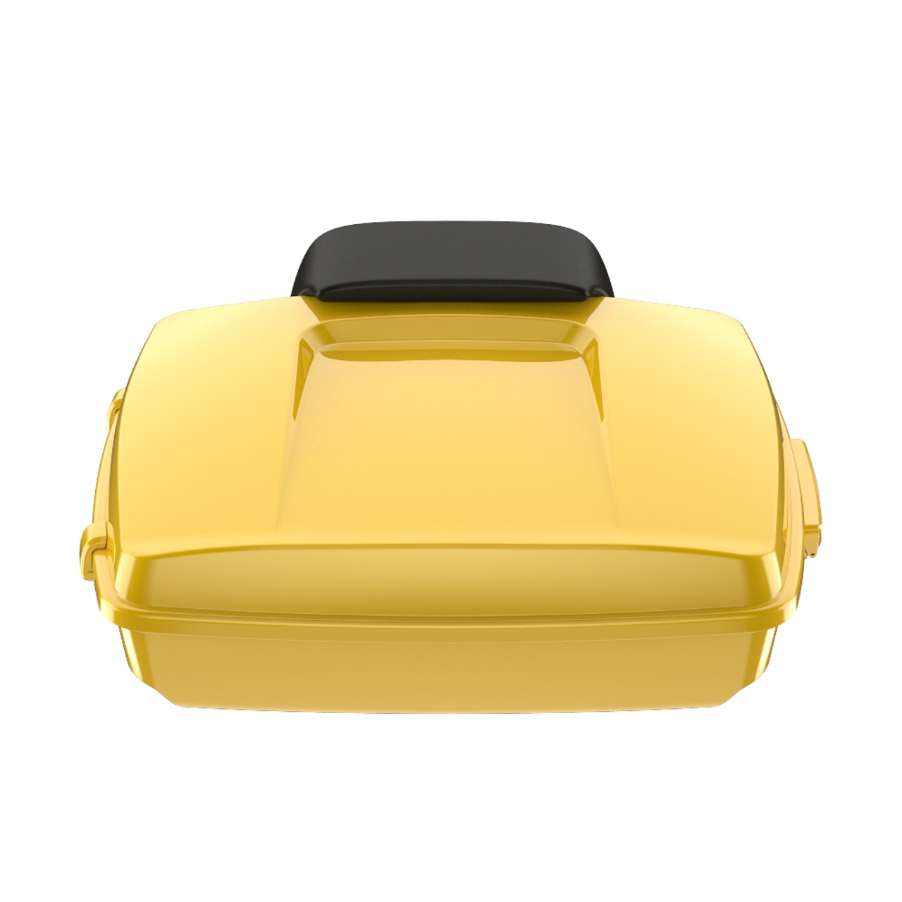 Chrome Yellow Razor Tour Pack Pad Luggage Trunk For '97-'23 Harley Touring