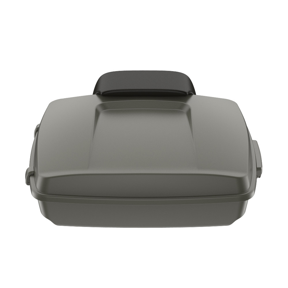 Industrial Gray Denim Razor Tour Pack Pad Luggage Trunk For '97-'23 Harley Touring