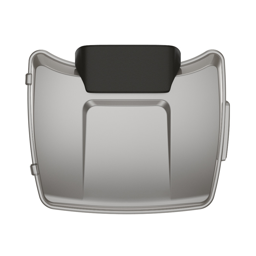 Pewter Pearl Razor Tour Pack Pad Luggage Trunk For '97-'23 Harley Touring