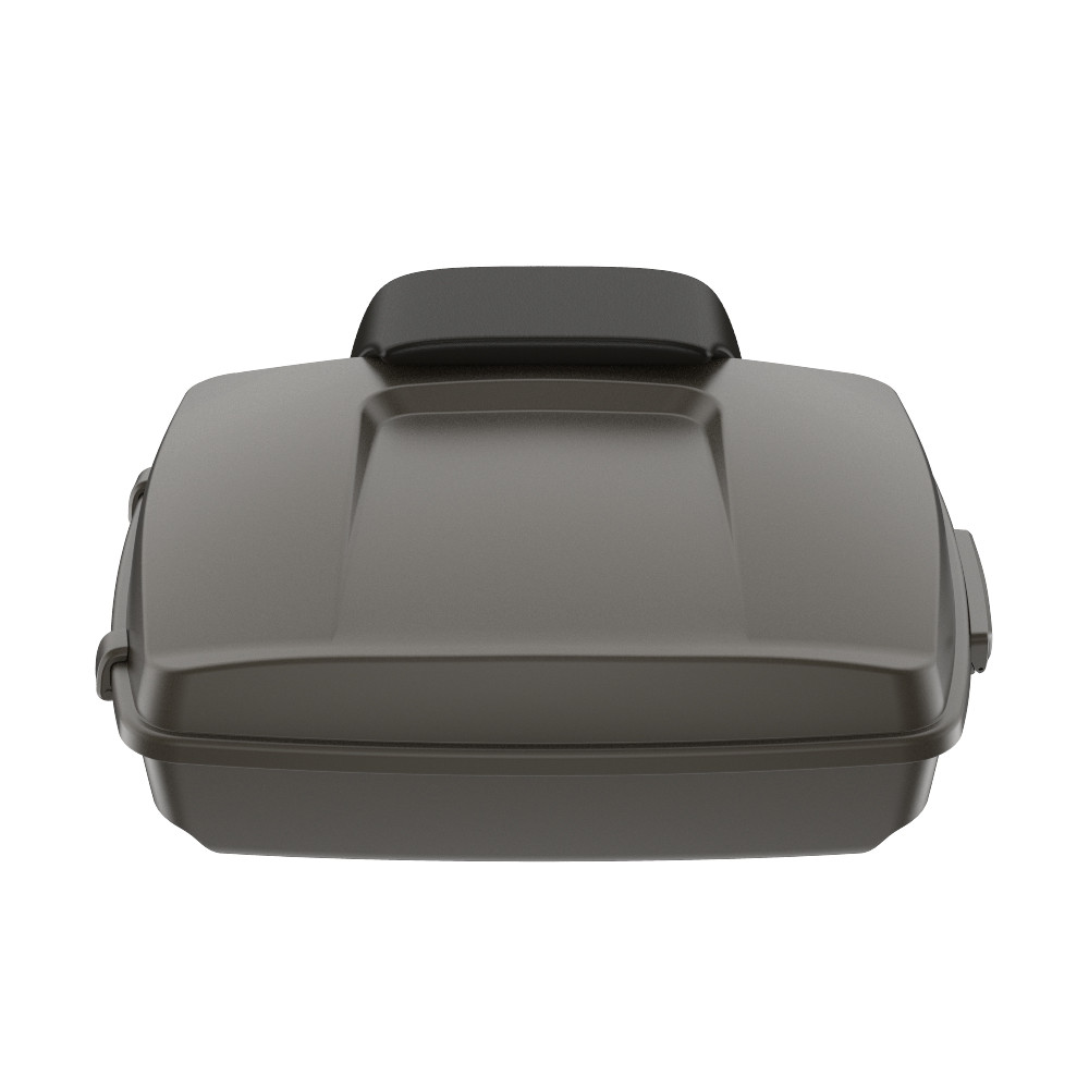 River Rock Gray Denim Razor Tour Pack Pad Luggage Trunk For '97-'23 Harley Touring