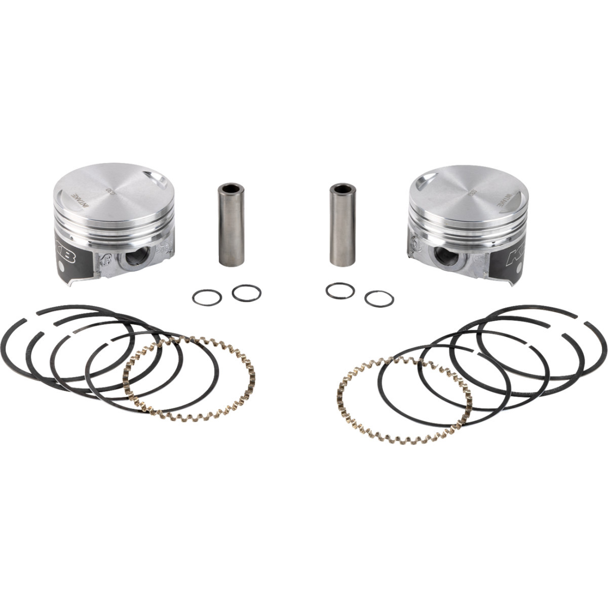 KB Performance #KB258.030 - Piston Kit - 3.498" +0.030" - 8.6:1 CR - 80" Evolution Big Twin