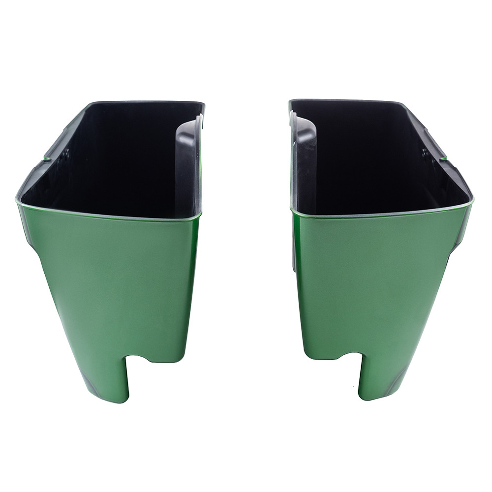 Advanblack Ravager Series Airbrushed Stretched Extended Saddlebag Bottoms for Harley Davidson 2014+ Touring-Radioactive Green