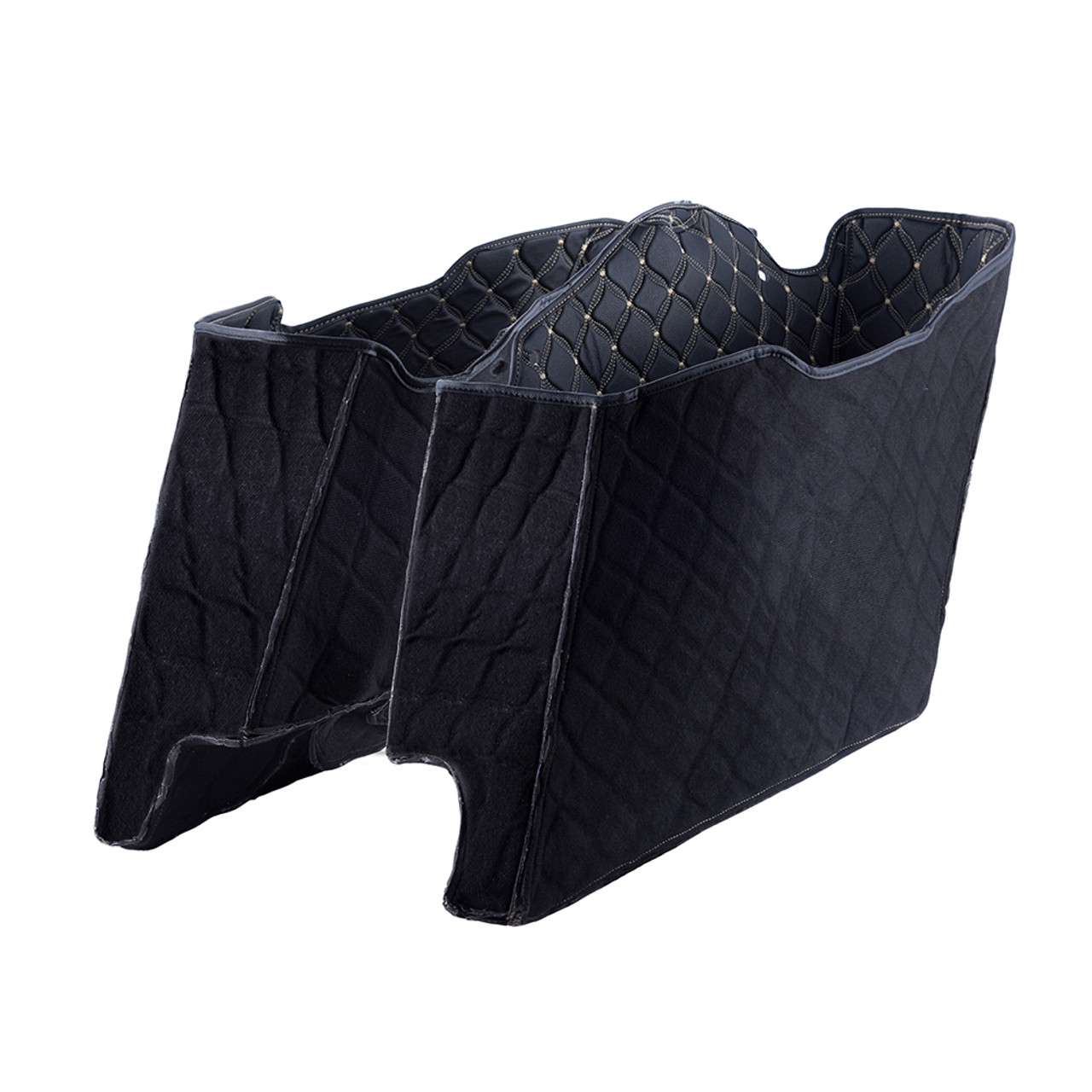 Advanblack 2014+ Stretched Saddlebag Liner Custom Beige Stitching Liner Kit Fit for Bottoms