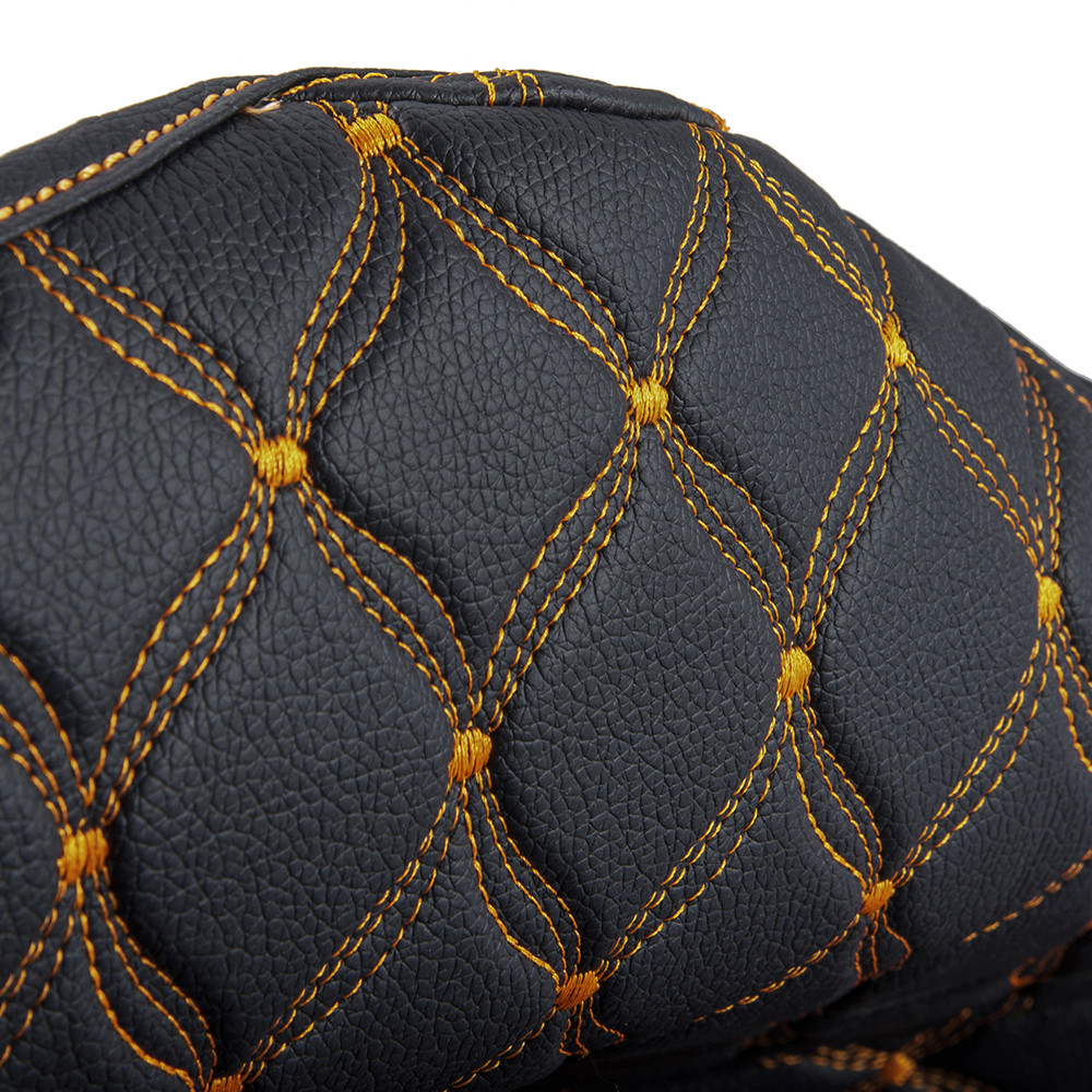 Advanblack Saddlebag Liner Custom Orange Stitching Liner Kit Fit for 2014+ OEM Factory Stock SaddleBags Bottoms