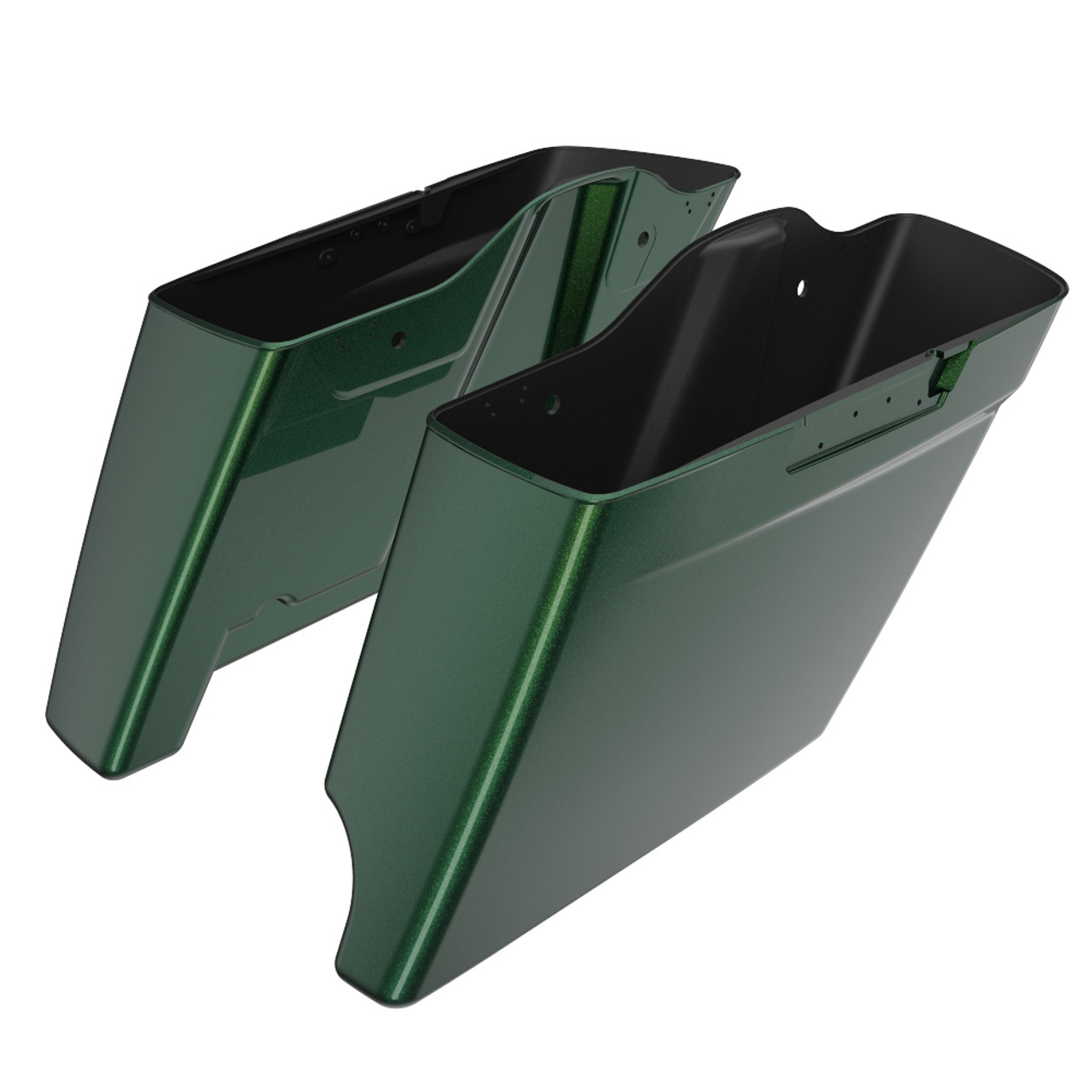 Advanblack Hard Candy Chameleon 2 into 1 Stretched Extended Saddlebag Bottoms for 2014+  Harley Davidson Touring
