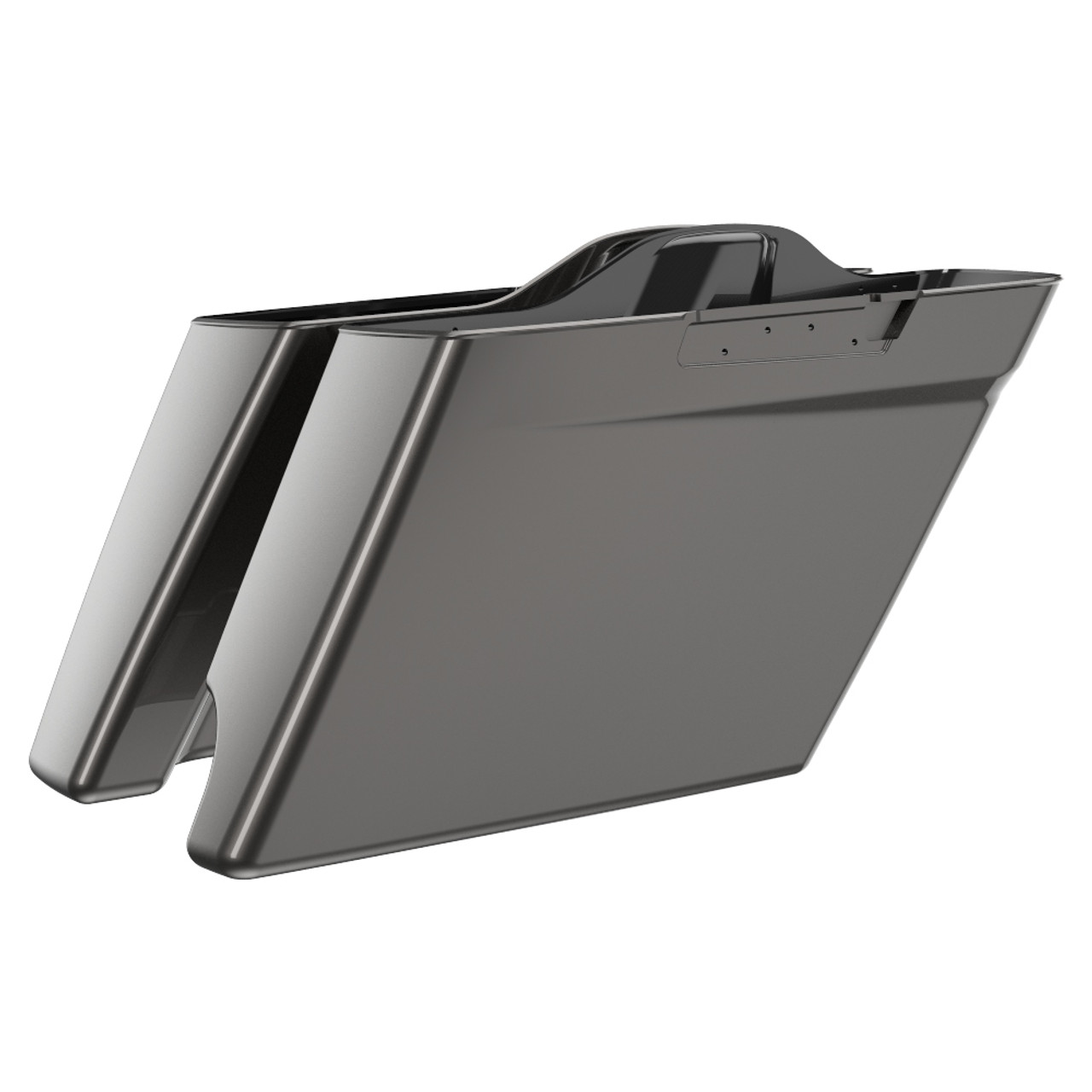 Advanblack Silver Flux 2 into 1 Stretched Extended Saddlebag Bottoms for 2014+  Harley Davidson Touring