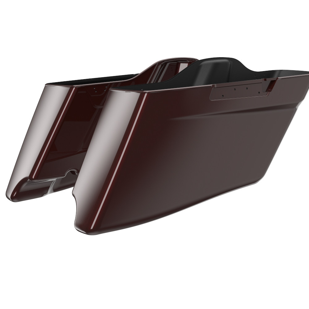 Advanblack Twisted Cherry CVO Style Tapered Stretched Extended Saddlebag Bottoms for Harley Davidson 2014+ Touring