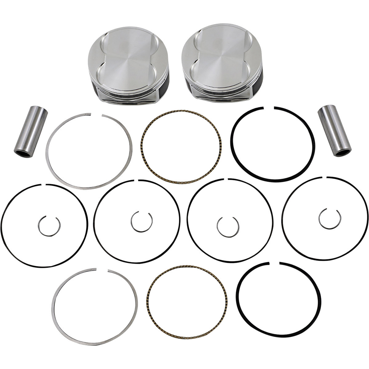JE Pistons #370250 - Piston Kit - 4.080" Bore - +0.005" Oversize - 114"/117" M8
