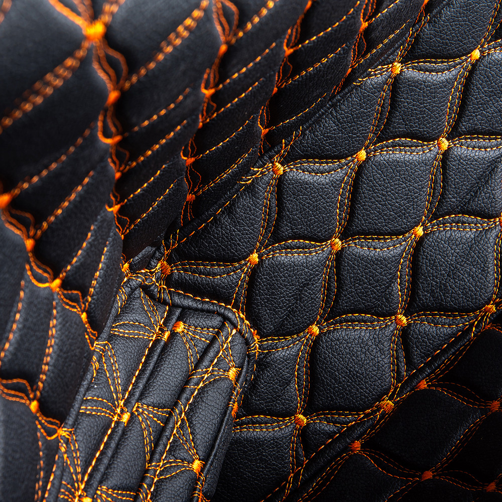 Advanblack 93-13 Stretched Saddlebag Liner Custom Orange Stitching Liner Kit Fit for Bottoms