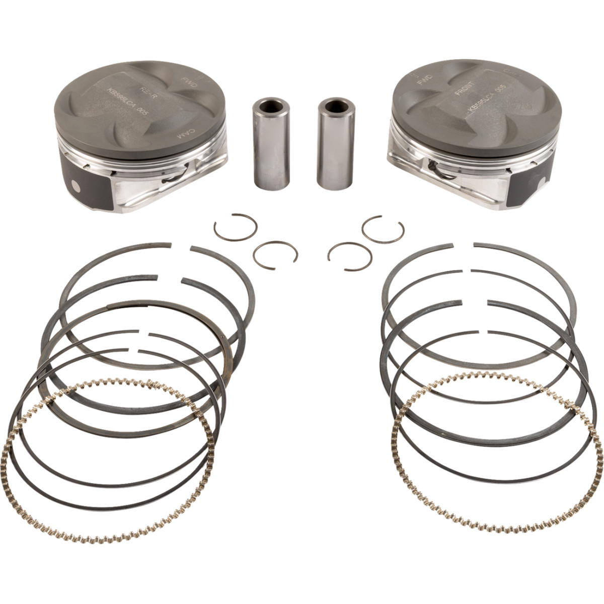KB Performance #KB595LCA.005 - Piston Kit - 4.250" +0.005" - 11.8:1 CR - 124" Big Bore - 107" M8