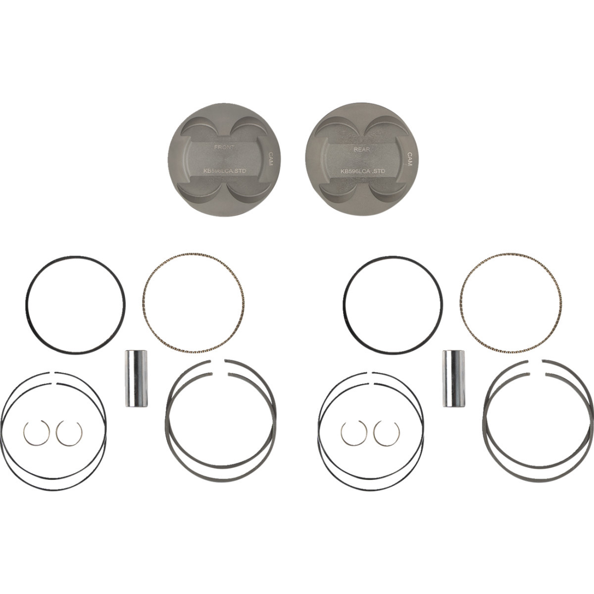 KB Performance #KB596LCA.STD - Piston Kit - 4.250" Standard - 11.7:1 CR - 128" Big Bore - 114"/117" M8