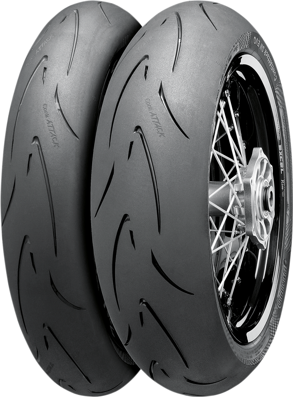 Continental 2445770000 Tire - ContiAttack SM Evo - 160/60R17 - 69H