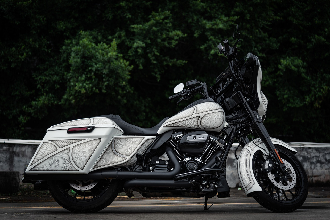 EL SUENO Airbrushed Stretched Extended Side Cover Pannel for 2014+ Harley Davidson Touring