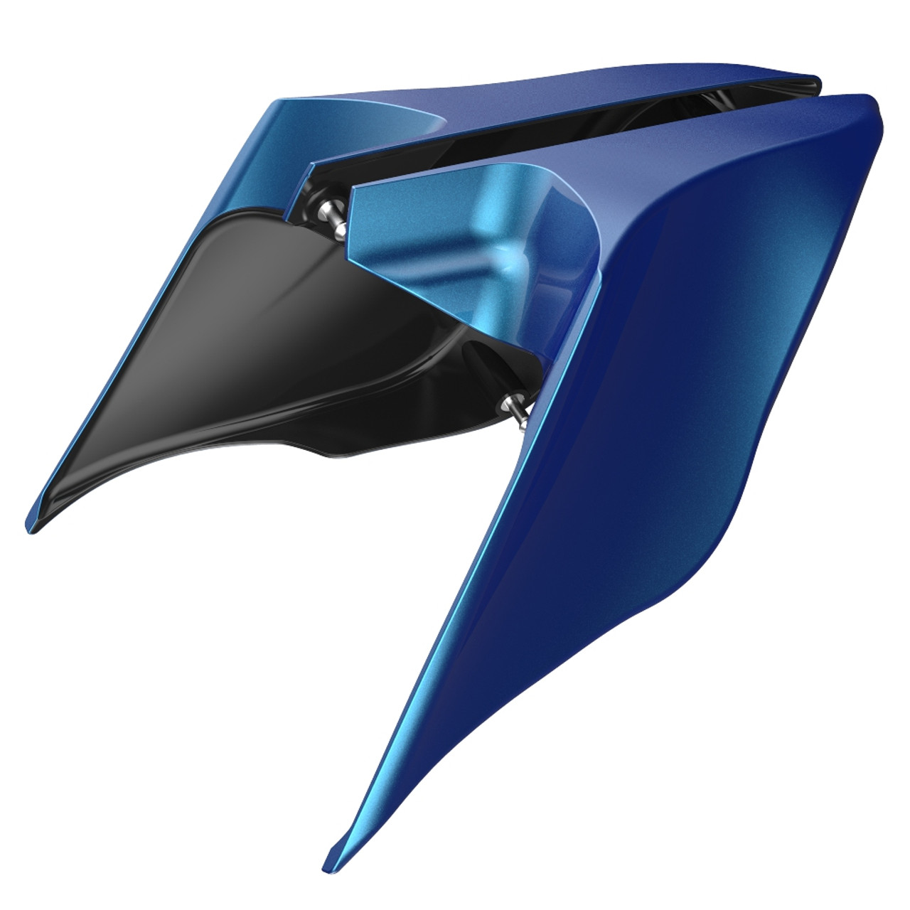 Advanblack Daytona Blue ABS Stretched Extended Side Cover Panel for 2014+ Harley Davidson Touring
