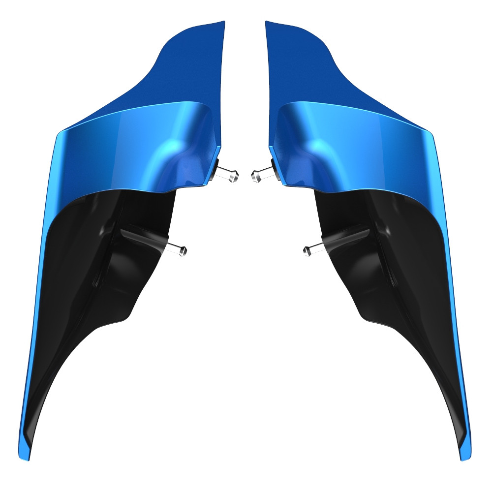 Advanblack Electric Blue ABS Stretched Extended Side Cover Panel for 2014+ Harley Davidson Touring