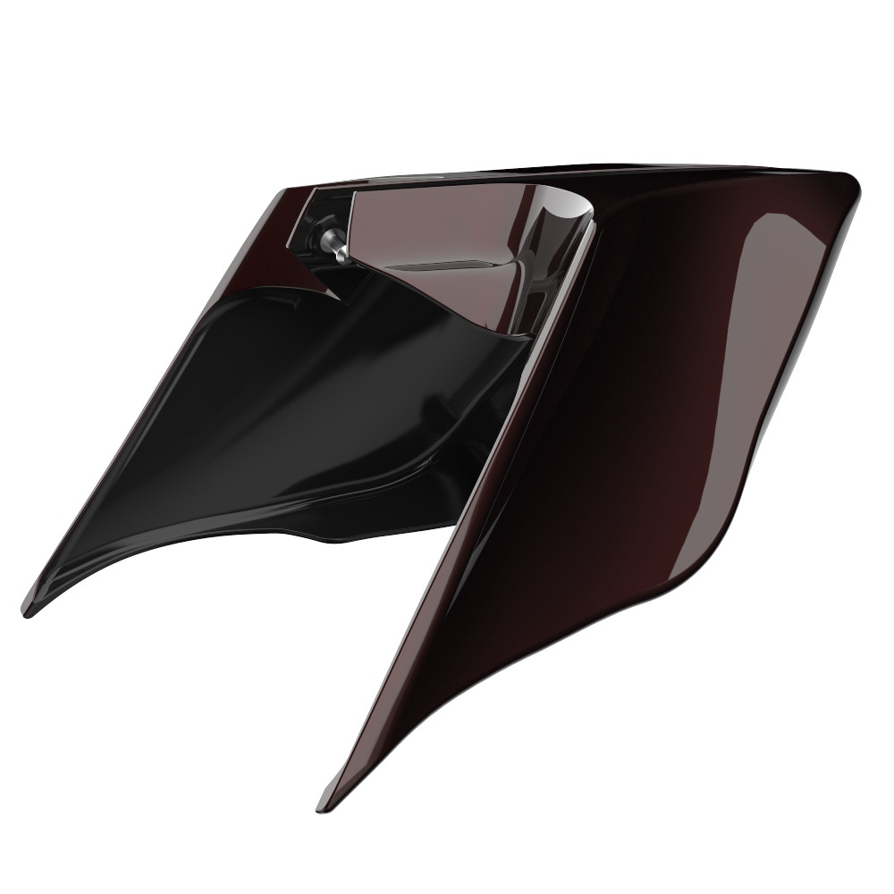 Advanblack Midnight Crimson ABS Stretched Extended Side Cover Panel for 2014+ Harley Davidson Touring